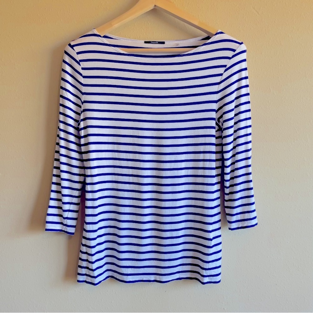 Tahari Striped 3/4-Sleeve Tunic